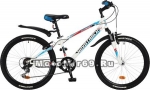 Велосипед 24'' NOVATRACK EXTREME (6ск,МТВ,рама ст.12,TY21/RS35/TZ21I, V-brake) 117108 белый