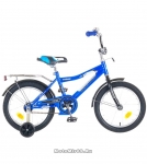 Велосипед 16'' NOVATRACK COSMIС (тормоз нож., крылья, багажник хром) синий