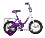 Велосипед 12 NOVATRACK MAPLE (тормоз нож.,крылья хром.,багажник хром.) UL 117039 фиолетовый