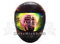 Шлем интеграл YM-802А YAMAPA, размеры M, (цветной + прозрачный визор)