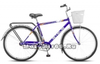 Велосипед 28 STELS Navigator-300 Gent + КОРЗИНА (дорожный,1ск,рама сталь 20,торм.ножной,арт.15)