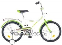 Велосипед 18'' NOVATRACK YT FOREST (1ск, рама сталь,тормоз ножной, багаж.,зв) 124281, зеленый