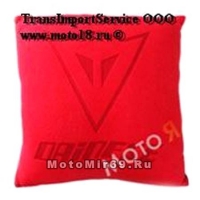 Подушка декоративная с логотипом известных брендов (из красного флиса)