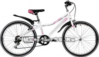 Велосипед 24 NOVATRACK ALICE (рама ст.12, 6 ск,TY21/RS35/SG-6SI, V-brake) 134073 белый