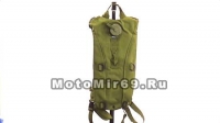 Поильник-рюкзак ВЕЛО/МОТО, зеленый (с емкостью для воды и длинным шлангом, можно пить на ходу)