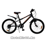 Велосипед 24'' NOVATRACK EXTREME (6ск,сталь.рама 12, TY21/RS35/SG-6SI, V-brake) черный 134056