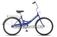 Велосипед 24'' STELS PILOT-710 (складной,1ск,рама сталь 16,зад.нож.торм,ал обода,баг,зв,насос)