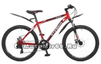 Велосипед 26 STINGER ARAGON (18ск, рама 18,20 сталь,торм.мех.диск.TY500/TY300) красный