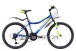 Велосипед 24 BLACK ICE (21ск, рама сталь 18, тормоза V-Brake) синий/зеленый/голубой