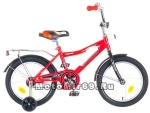 Велосипед 16'' NOVATRACK COSMIС (тормоз нож., крылья, багажник хром) красный