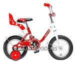 Велосипед 12 NOVATRACK MAPLE (тормоз нож.,крылья хром.,багажник хром.) 117116 красный