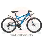 Велосипед 26 STINGER VERSUS (2х подвес.,21ск,рама 16,18,20, TY10/TY300/EF41) синий