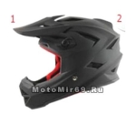 Шлем вело кроссовый CIGNA T-42, черный размеры S