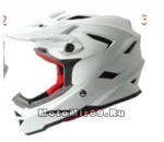 Шлем вело кроссовый CIGNA T-42, белый размеры L