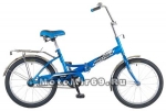 Велосипед 20'' FS-30 NOVATRACK (складной,1ск,торм.V-Brake, багаж.,зв.) синий