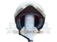 Шлем открытый Safelead LX-221 колобки с доп. стеклом мат. черный размер L