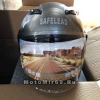 Шлем открытый Safelead LX-255В колобки Honda Grey размер L