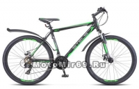 Велосипед 26 STELS Navigator-620 МD (21ск,рама 14,17,19,ам.вилка,дв. AL об,) черн.зелен.антрацит