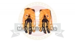 Перчатки PRO-BIKER CE-03 текстиль с пальцами ладонь противоскольз. ткань, оранжевые