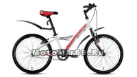 Велосипед 20 FORWARD COMANCHER 1.0 (1ск. рама10,5)) белый, серый мат.