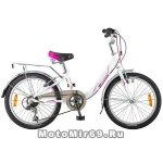 Велосипед 20'' NOVATRACK ANCONA (6-скор, TY21/RS35/SG-6SI, V-brake) 124563, белый