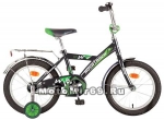 Велосипед 12 NOVATRACK TWIST (1-ск, тормоз нож.,крылья цвет,багажник хр) 117054 черный