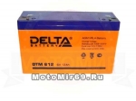 Аккумулятор герметичный 6В 12 А/ч, AGM (Delta DTM 612) для электро машинок(150х50х95