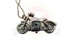 Часы-брелок в форме ретро мотоцикла (серебристого цвета)