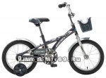 Велосипед 14'' NOVATRACK DELFI (1ск,защита А-тип,короткие крылья) 077395 серый/сереб