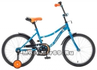 Велосипед 18'' NOVATRACK NEPTUN (1ск, рама сталь,тормоз ножной, багаж.зв.) синий