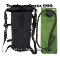 Поильник-рюкзак ВЕЛО/МОТО, камуфляжный (с емкостью для воды и длинным шлангом, можно пить на ходу)