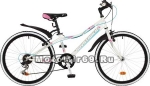 Велосипед 24 NOVATRACK ALICE (рама ст.12, 6 ск,TY21/RS35/TZ21, V-brake) 117106 белый
