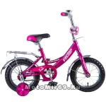 Велосипед 12 NOVATRACK VECTOR (торм.ножной, крылья и багажник хром) 125964, фиолетовый