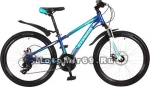 Велосипед 24 STINGER ARAGON (18ск,МТВ,14 рама сталь,TY500/TY300/TS38) синий