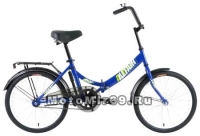 Велосипед 20 FORWARD ALTAIR CITY (складной,1ск, рама 14 сталь, торм.ножной,багаж.) синий