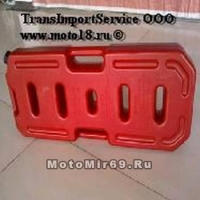 Канистра-бензобак для ATV (пластик) 20 литров (плоская, специально для переднего багажника), ИМПОРТ