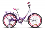 Велосипед 20 STELS PILOT-210 Lady (1ск,рама сталь 12,задн.ножн.торм,перд.торм.V-br) пурпур/белый