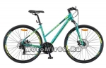 Велосипед 28 STELS Cross-130 MD Lady (рама 15,5,18,20,торм.мех) арт 010 зеленый