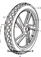 Обод 17 колеса задний Шторм 1,85-17 под диск 4 отв.