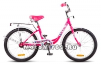 Велосипед 20 STELS PILOT-200 Lady (1ск,рама сталь 12,задн.ножн.торм,перд.торм.V-br) розовый