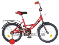 Велосипед 16 NOVATRACK URBAN (1ск,рама сталь,тормоз нож.,цвет.крылья, баг.хром) красный